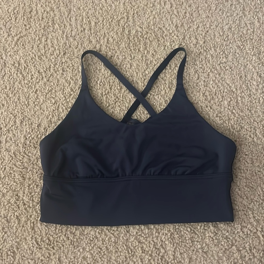 Navy Sports Bra Aerie